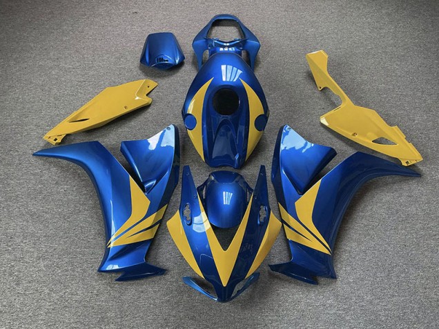 Glänzend Blau & Gelb 12-16 Honda CBR1000RR Verkleidung Glänzend Blau & Gelb 12-16 Honda CBR1000RR Verkleidung