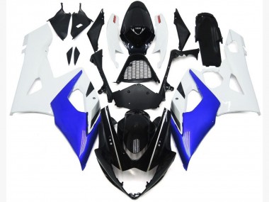 Glänzend Blau & Glänzend Weiß 05-06 Suzuki GSXR 1000 Verkleidung