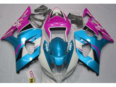 Glänzend Blau & Matt Schwarz 03-04 Suzuki GSXR 1000 Verkleidung
