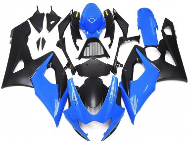 Glänzend Blau Mit Gelben Logos 05-06 Suzuki GSXR 1000 Verkleidung