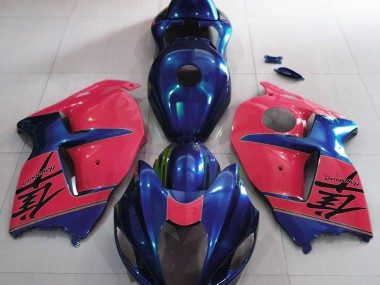 Glänzend Blau & Rot 97-07 Suzuki GSXR 1300 Verkleidung