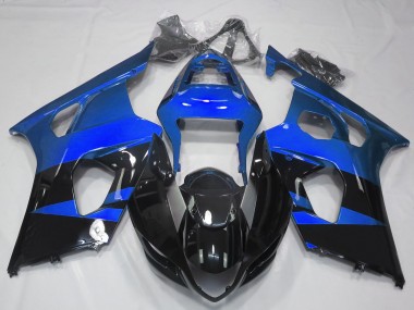 Glänzend Blau & Schwarz 03-04 Suzuki GSXR 1000 Verkleidung