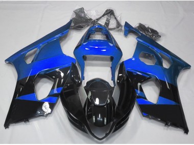 Glänzend Blau & Schwarz 03-04 Suzuki GSXR 1000 Verkleidung
