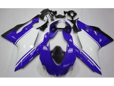 Glänzend Blau Weiß & Schwarz 11-14 Ducati 1199 Verkleidung