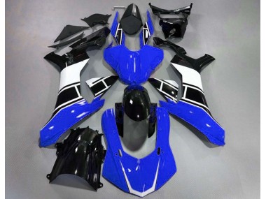 Glänzend Blau Weiß & Schwarz 15-19 Yamaha R1 Verkleidung