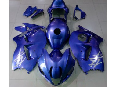 Glänzend Blau & Silber Logo 97-07 Suzuki GSXR 1300 Verkleidung