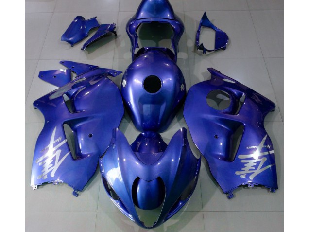 Glänzend Blau & Silber Logo 97-07 Suzuki GSXR 1300 Verkleidung Glänzend Blau & Silber Logo 97-07 Suzuki GSXR 1300 Verkleidung