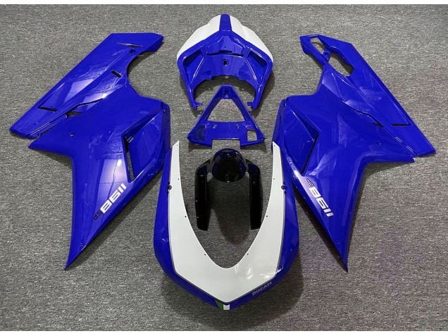 Glänzend Blau Sp 07-14 Ducati 848 1098 1198 Verkleidung Glänzend Blau Sp 07-14 Ducati 848 1098 1198 Verkleidung