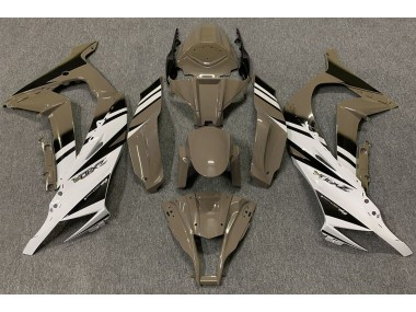 Glänzend Braun & Weiß 11-15 Kawasaki ZX10R Verkleidung