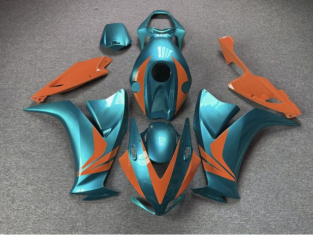 Glänzend Cyan & Orange 12-16 Honda CBR1000RR Verkleidung Glänzend Cyan & Orange 12-16 Honda CBR1000RR Verkleidung