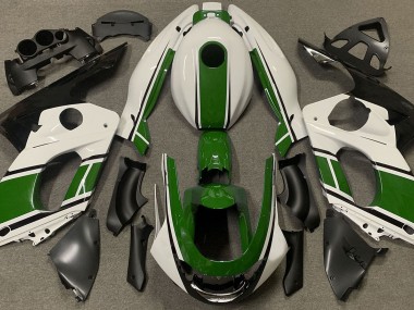 Glänzend Weiß & Dunkelgrün 98-07 Yamaha YZF600 Verkleidung