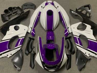Glänzend Weiß & Dunkelviolett 98-07 Yamaha YZF600 Verkleidung