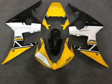 Glänzend Gelb & Weiß 03-04 Yamaha R6 Verkleidung