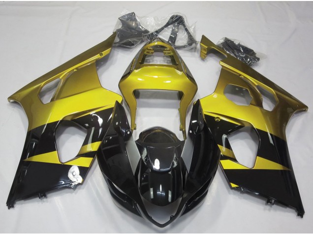 Glänzend Gelb & Schwarz 03-04 Suzuki GSXR 1000 Verkleidung Glänzend Gelb & Schwarz 03-04 Suzuki GSXR 1000 Verkleidung