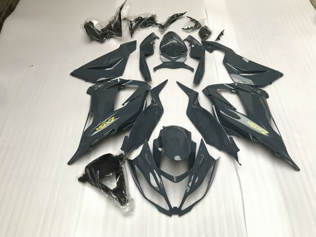 Glänzend Grau 13-18 Kawasaki ZX6R Verkleidung Glänzend Grau 13-18 Kawasaki ZX6R Verkleidung