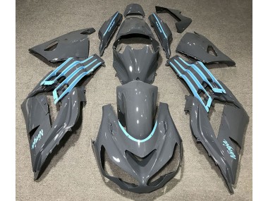 Glänzend Grau & Hellblau 12-21 Kawasaki ZX14R Verkleidung