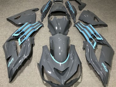 Glänzend Grau & Hellblau 12-21 Kawasaki ZX14R Verkleidung