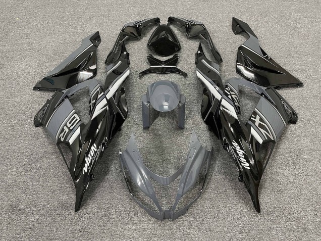 Glänzend Grau & Schwarz 13-18 Kawasaki ZX6R Verkleidung Glänzend Grau & Schwarz 13-18 Kawasaki ZX6R Verkleidung