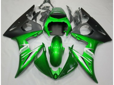 Glänzend Grün & Weiß 05 Yamaha R6 Verkleidung