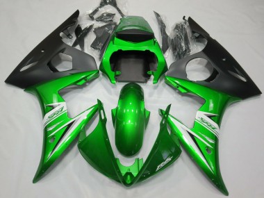 Glänzend Grün & Weiß 05 Yamaha R6 Verkleidung