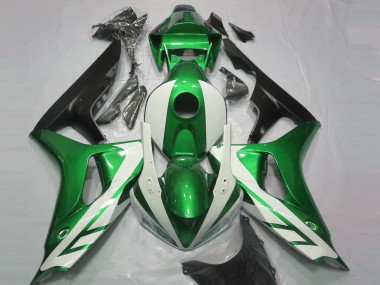 Glänzend Weiß & Grün 06-07 Honda CBR1000RR Verkleidung