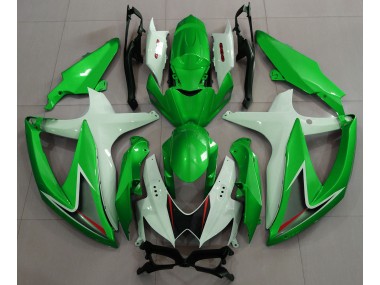 Glänzend Grün & Weiß 08-10 Suzuki GSXR 600-750 Verkleidung