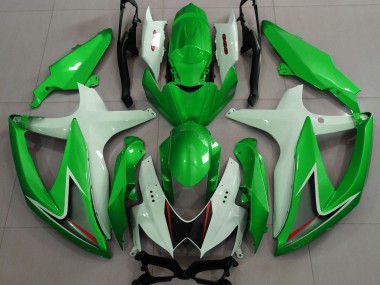 Glänzend Grün & Weiß 08-10 Suzuki GSXR 600-750 Verkleidung