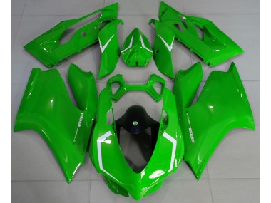 Glänzend Grün & Weiß 11-14 Ducati 1199 Verkleidung
