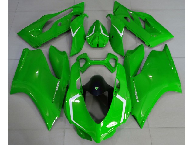 Glänzend Grün & Weiß 11-14 Ducati 1199 Verkleidung Glänzend Grün & Weiß 11-14 Ducati 1199 Verkleidung