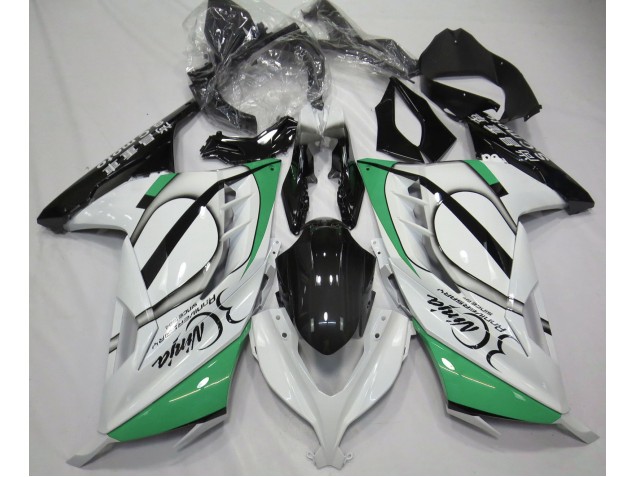 Glänzend Weiß & Grün 13-18 Kawasaki Ninja 300 Verkleidung Glänzend Weiß & Grün 13-18 Kawasaki Ninja 300 Verkleidung