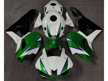 Glänzend Grün Weiß & Blau 13-23 Honda CBR600RR Verkleidung