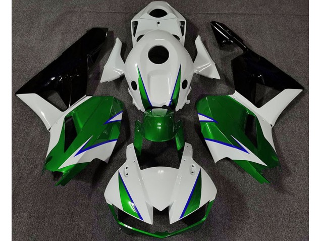 Glänzend Grün Weiß & Blau 13-23 Honda CBR600RR Verkleidung Glänzend Grün Weiß & Blau 13-23 Honda CBR600RR Verkleidung