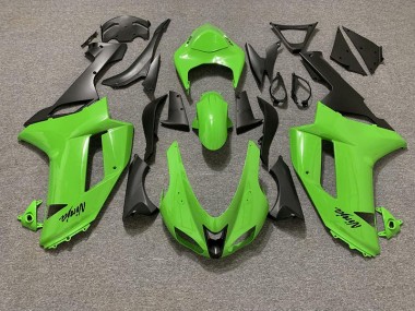 Glänzend Grün & Matt Schwarz 07-08 Kawasaki ZX6R Verkleidung