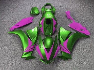 Glänzend Grün & Pink 12-16 Honda CBR1000RR Verkleidung