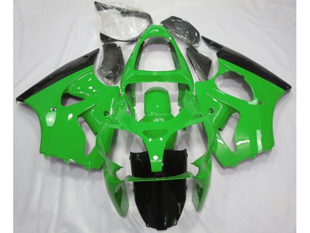 Glänzend Grün & Schwarz 00-02 Kawasaki ZX6R Verkleidung