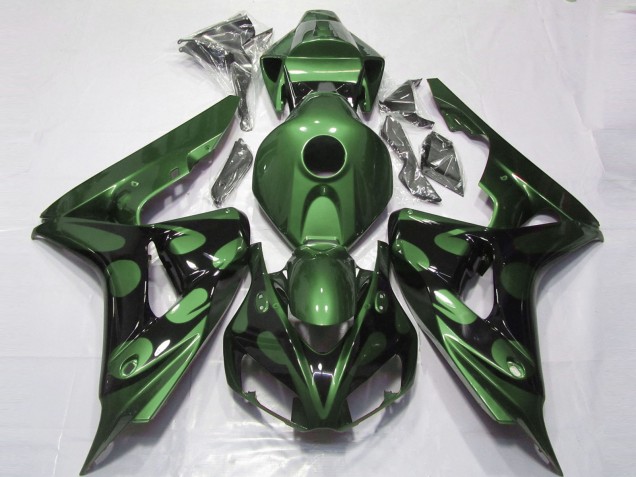 Glänzend Grün & Schwarz 06-07 Honda CBR1000RR Verkleidung Glänzend Grün & Schwarz 06-07 Honda CBR1000RR Verkleidung