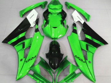 Glänzend Grün & Schwarz 06-07 Yamaha R6 Verkleidung