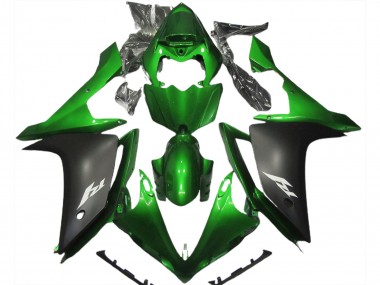 Glänzend Grün & Schwarz 07-08 Yamaha R1 Verkleidung
