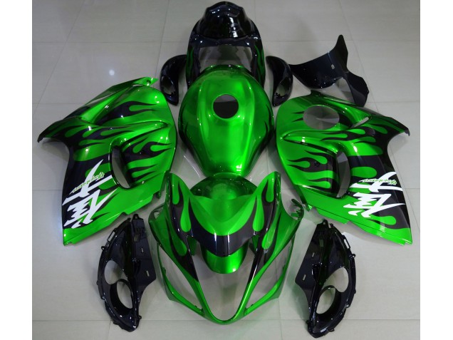 Glänzend Grün & Schwarz 08-20 Suzuki GSXR 1300 Verkleidung Glänzend Grün & Schwarz 08-20 Suzuki GSXR 1300 Verkleidung