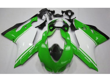 Glänzend Grün Weiß & Schwarz 11-14 Ducati 1199 Verkleidung