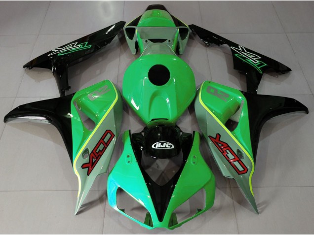 Glänzend Grün & Schwarz Cbr-Stil 06-07 Honda CBR1000RR Verkleidung Glänzend Grün & Schwarz Cbr-Stil 06-07 Honda CBR1000RR Verkleidung