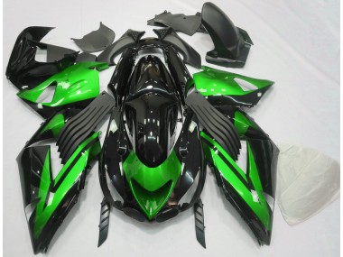 Glänzend Grün & Schwarz Schlicht 06-11 Kawasaki ZX14R Verkleidung