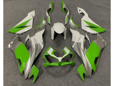 Glänzend Grün Weiß & Silber 19-23 Kawasaki ZX6R Verkleidung