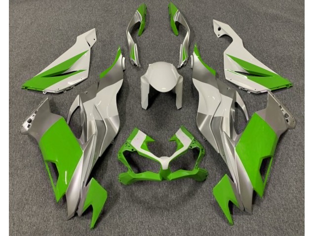 Glänzend Grün Weiß & Silber 19-23 Kawasaki ZX6R Verkleidung
