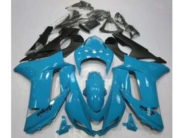 Glänzend Hellblau 07-08 Kawasaki ZX6R Verkleidung