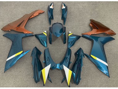 Glänzend Hellblau & Orange 11-24 Suzuki GSXR 600-750 Verkleidung