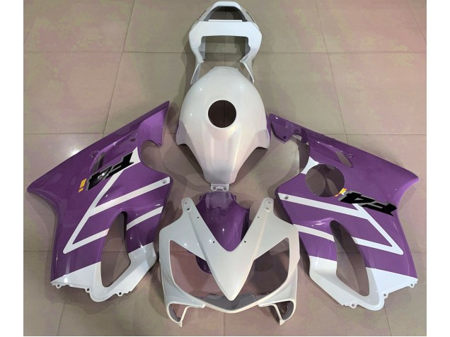 Glänzend Weiß & Lila 01-03 Honda CBR600 F4i Verkleidung Glänzend Weiß & Lila 01-03 Honda CBR600 F4i Verkleidung