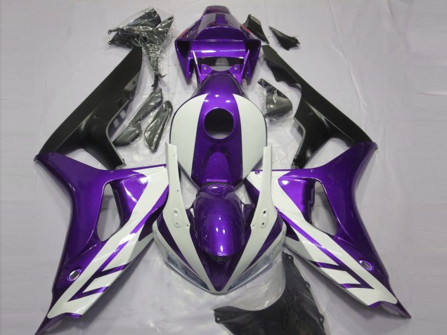 Glänzend Weiß & Lila 06-07 Honda CBR1000RR Verkleidung Glänzend Weiß & Lila 06-07 Honda CBR1000RR Verkleidung