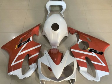 Glänzend Weiß & Orange 01-03 Honda CBR600 F4i Verkleidung