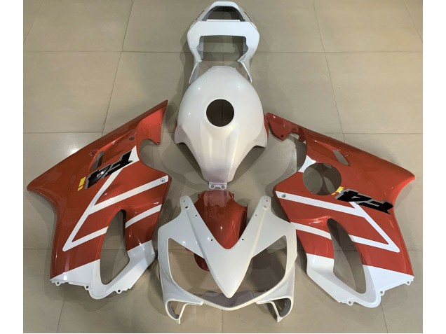 Glänzend Weiß & Orange 01-03 Honda CBR600 F4i Verkleidung Glänzend Weiß & Orange 01-03 Honda CBR600 F4i Verkleidung